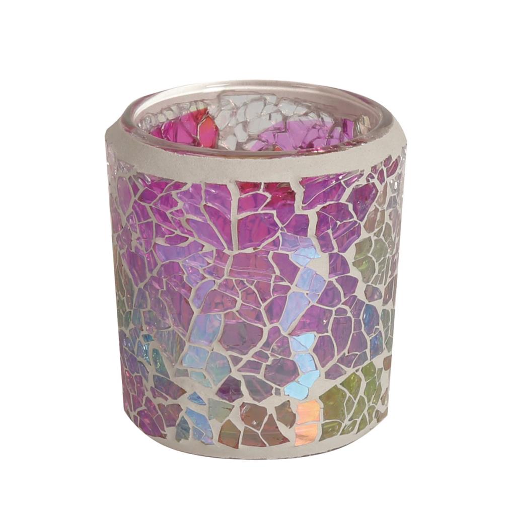 Aroma Rainbow Crackle Tealight & Votive Holder £4.49